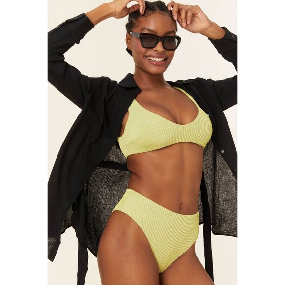 Andie Swim The Corvo Button-Up Women's XS Black Cotton Gauze Beach & Resort Wear - Picture 7 of 16